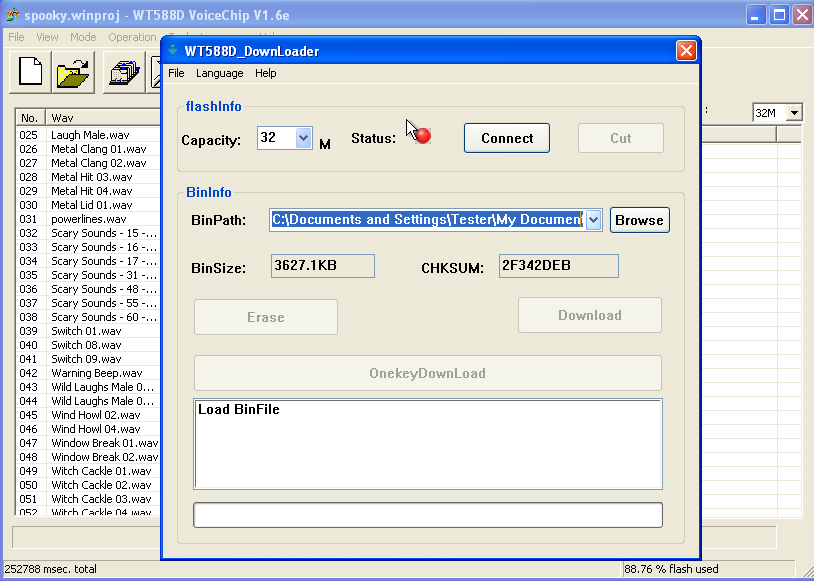 WT588D Software